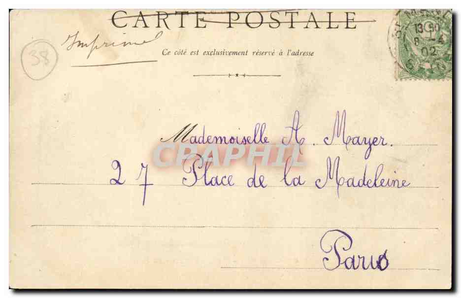 Environs de Grenoble — Ligne de La Mure, les abîmes du Drac — Imprimerie 38 — Back