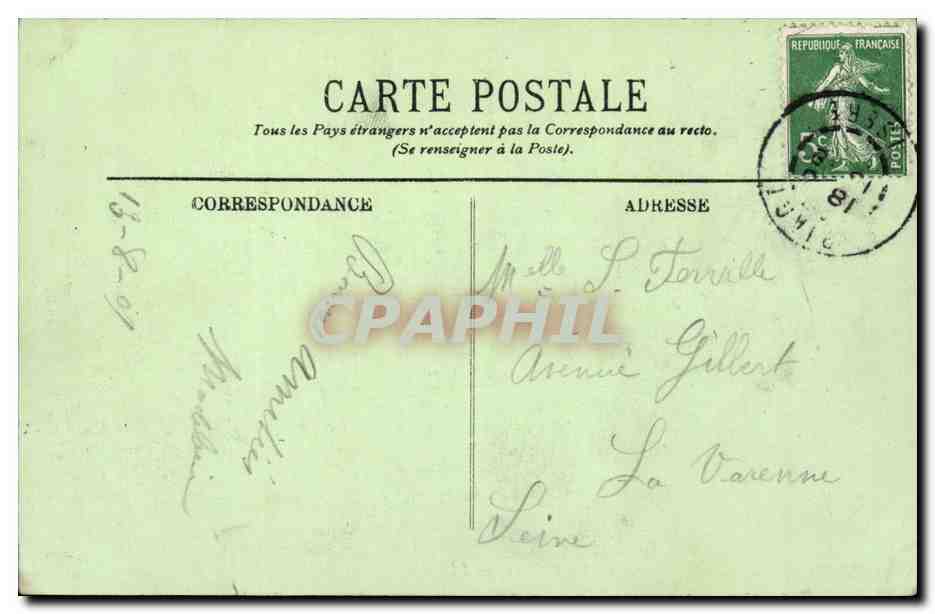Uriage — Les Promenades et le Château — LL. — Rückseite