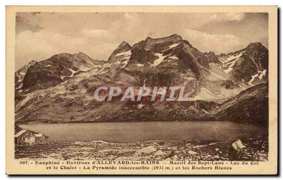 Environs d'Allevard les Bains CPA Massif des sept Laus Lc du col et le chalet 