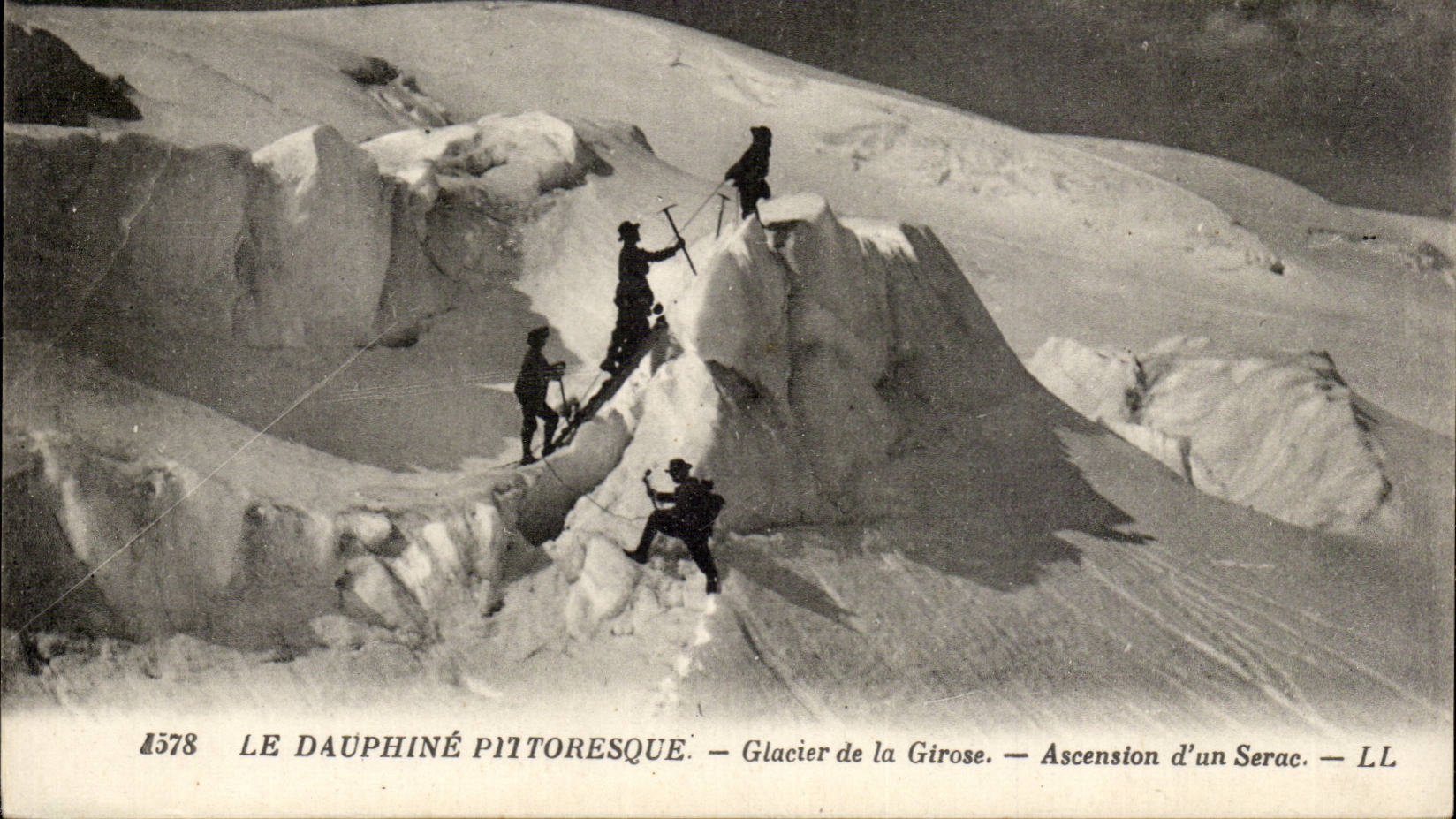 Le Dauphiné Pictoresque — Glacier de la Girose — Ascension d'un Serac — LL