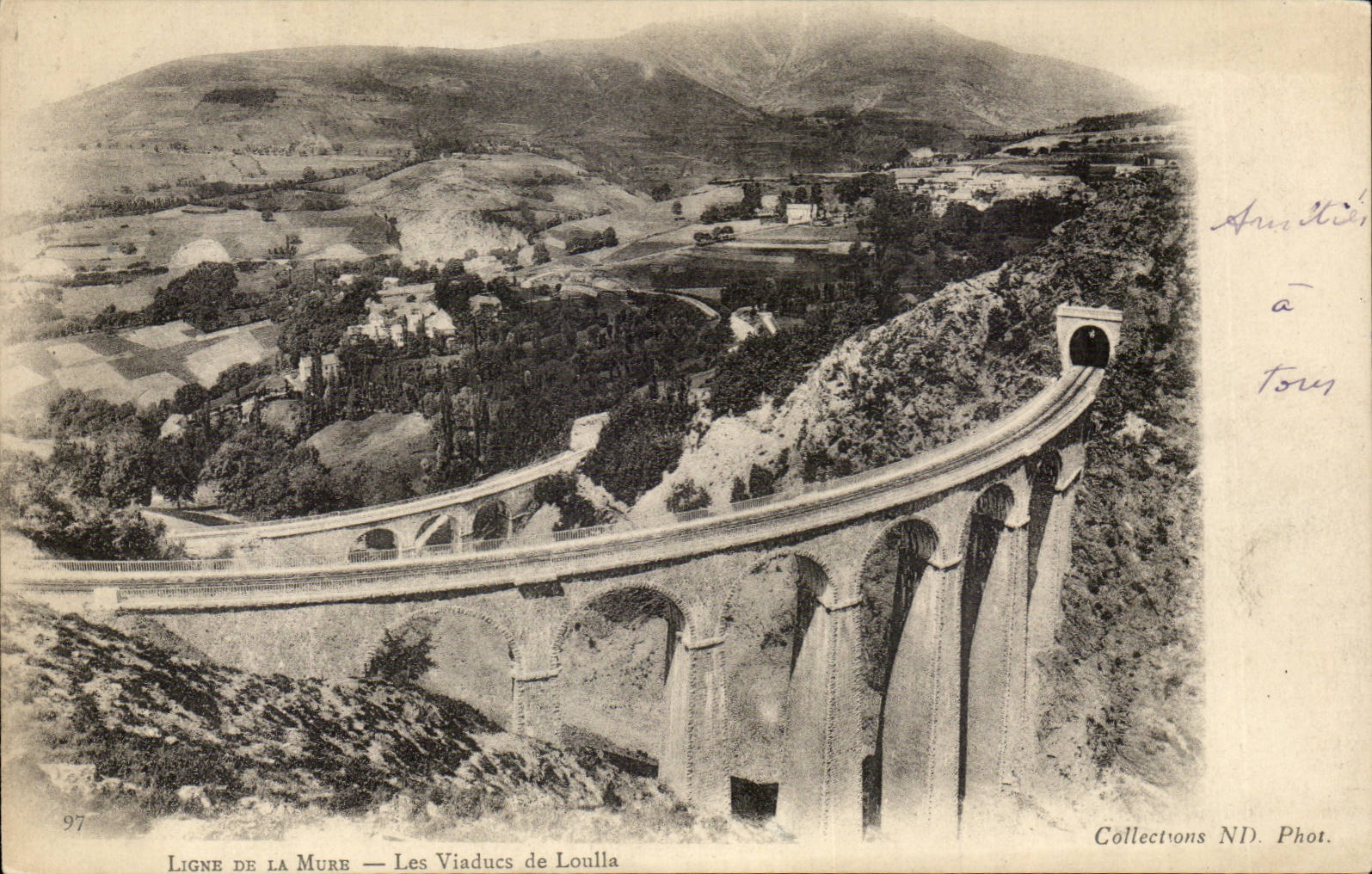 CPA Ligne de la Mure les viaducs de Loulla