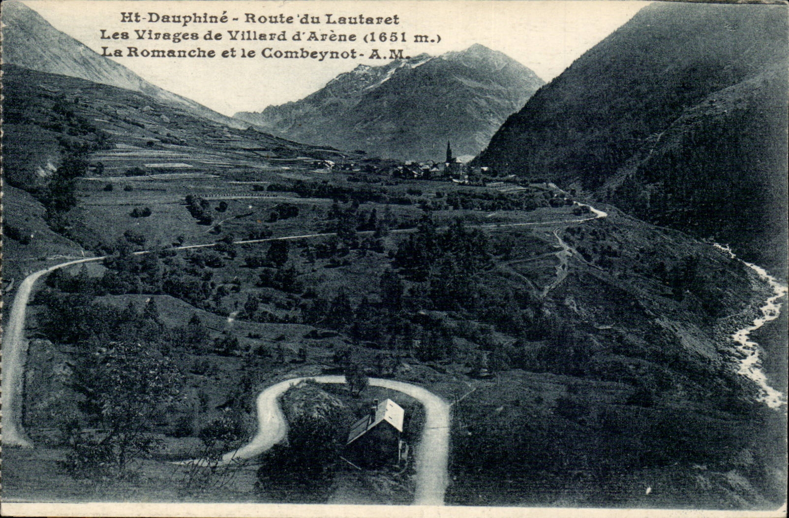 Les Virages de Villard d'Arène - Route du Lautaret (1651 m.) - A.M.