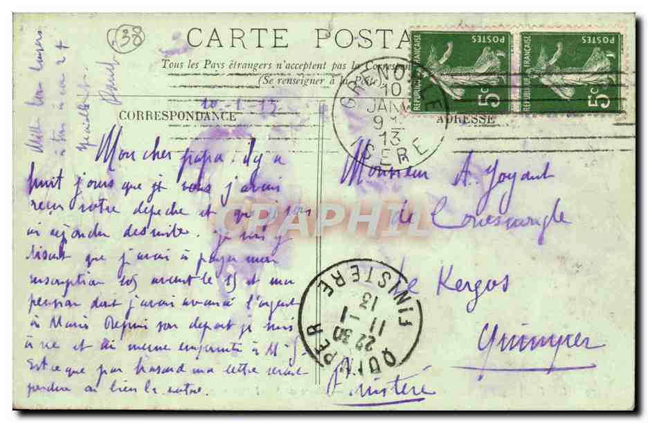 LE DAUPHINÉ — Environs de Grenoble — Route de Saint-Pancrasse — LL. — N° 479 — Reverso