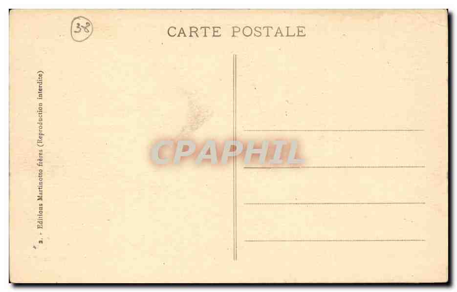 Grenoble CPA Vue generale sur l'Isere et les Alpes — Rückseite