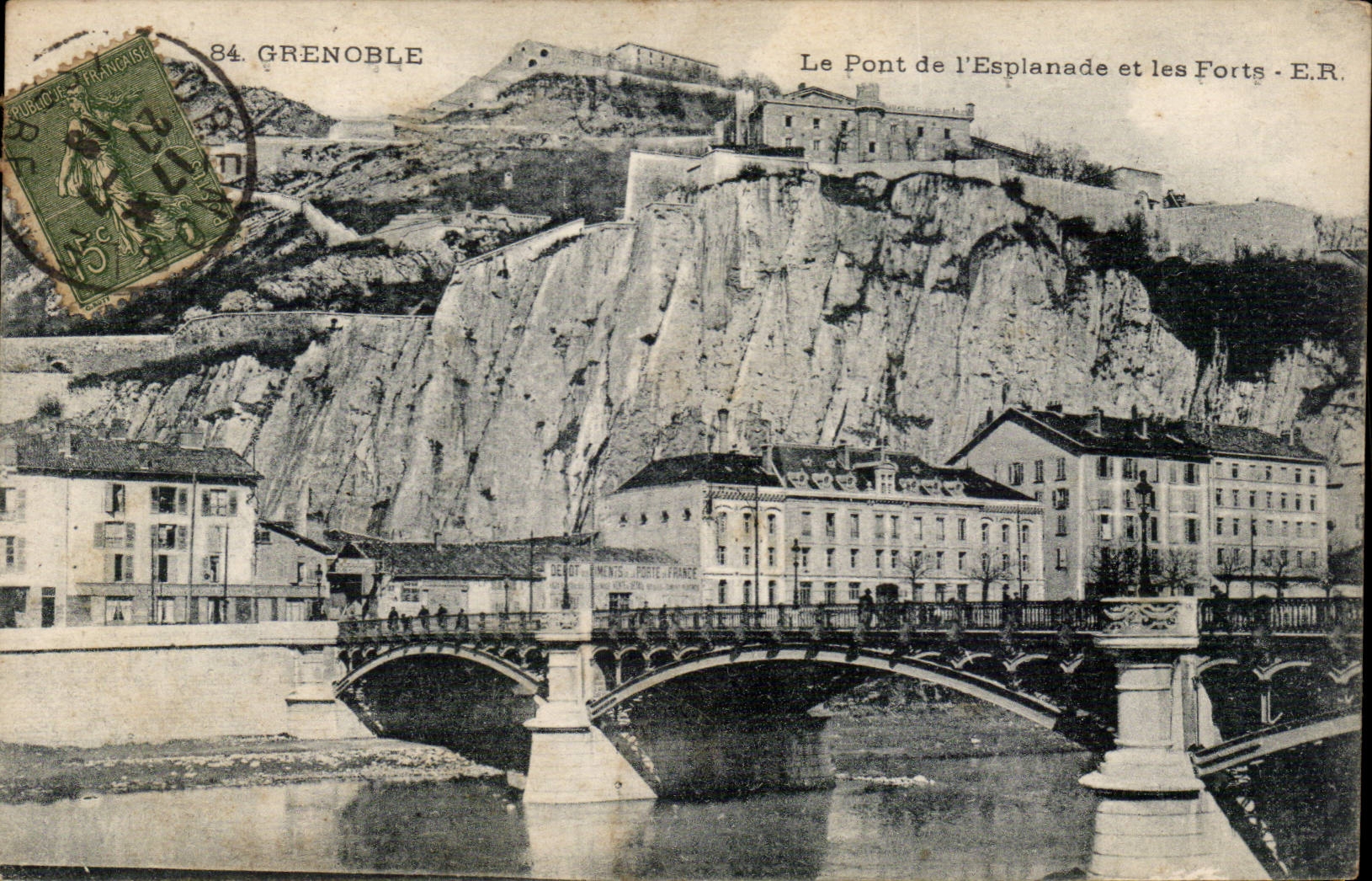 Grenoble — Le Pont de l'Esplanade et les Forts - E.R.