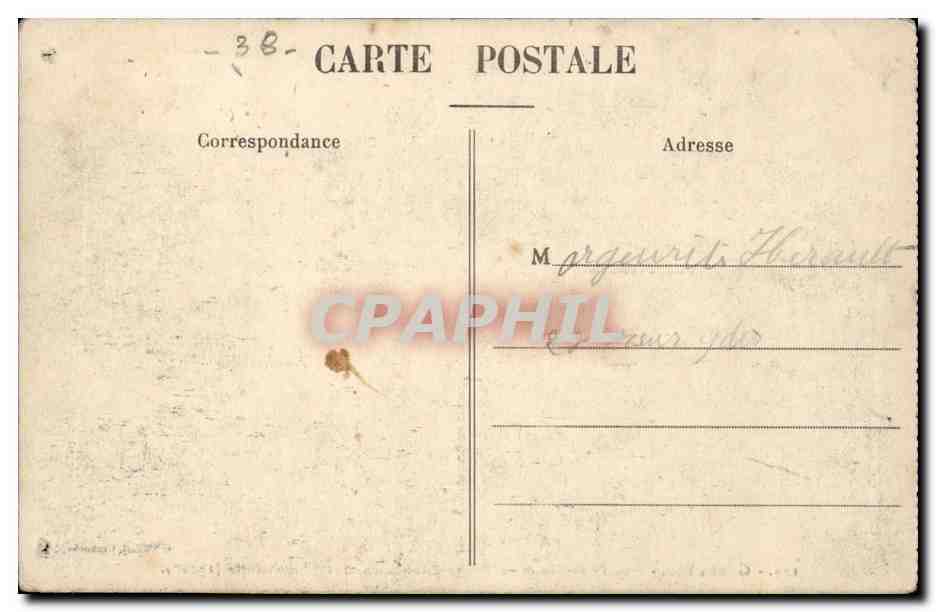 Grenoble CPA Rue FElix Poulat L'eglise Saint Louis et le Moucherotte — Rückseite