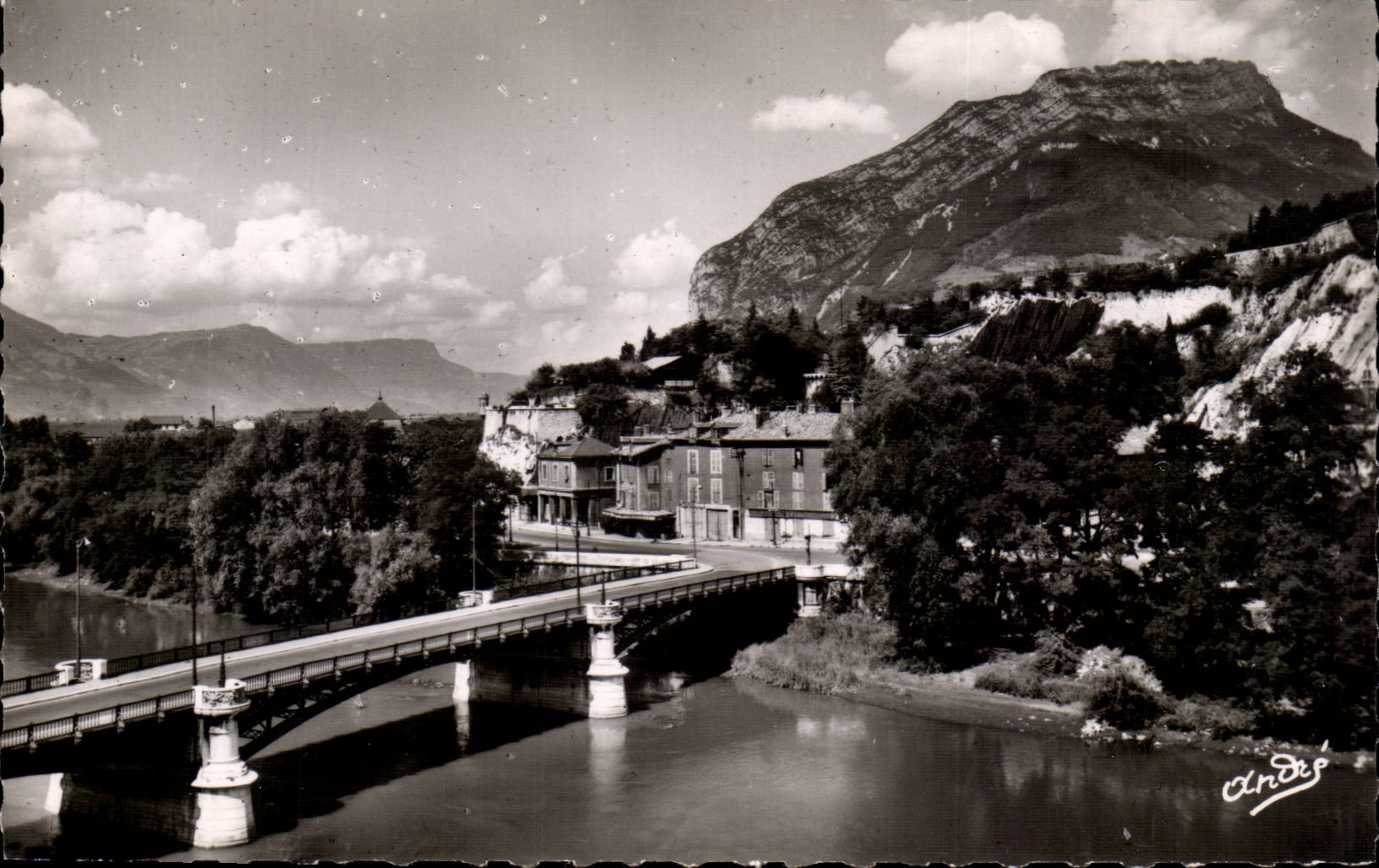 Grenoble CPA Pont de la porte de France et le Neron