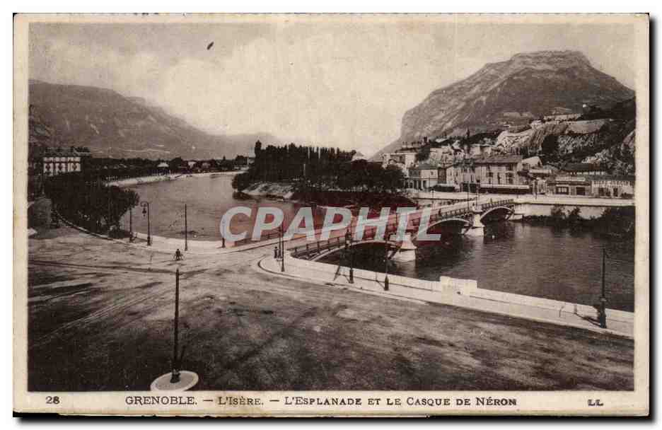 Grenoble — L'Isère — L'Esplanade et le Casque de Néron — LL, n°28