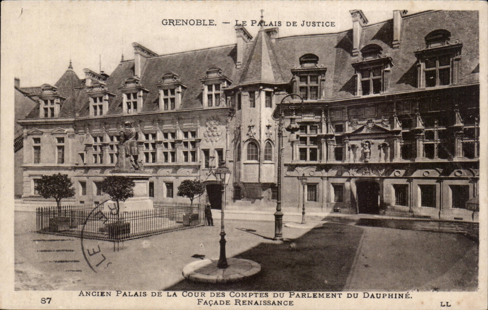 Grenoble CPA Ancien palais de la cour des comptes du parlement du Dauphine Facade Renaissance