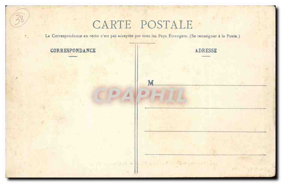 Environs de Grenoble — Le 4e Régiment du Génie sur l'Isère — Collect. L. P., Grenoble, n° 464 — Reverso