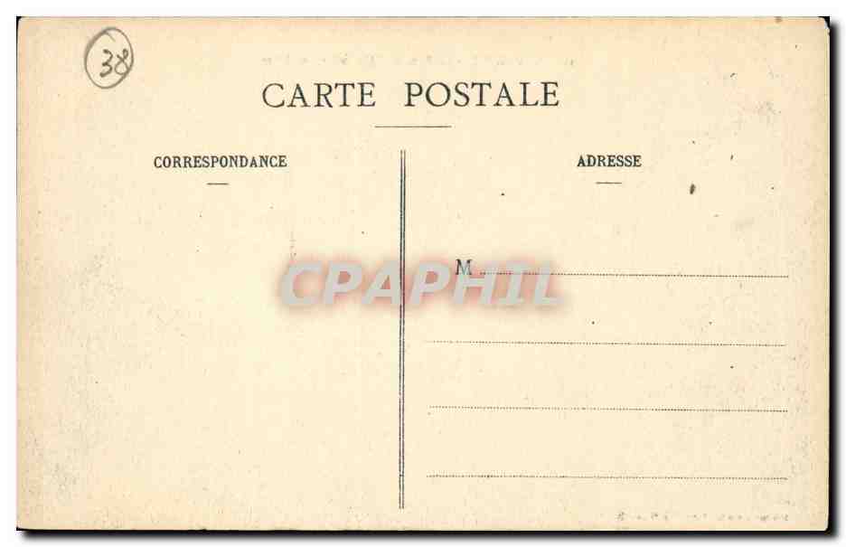 Grenoble CPA Le pont de l'hopital et les Alpes — Rückseite