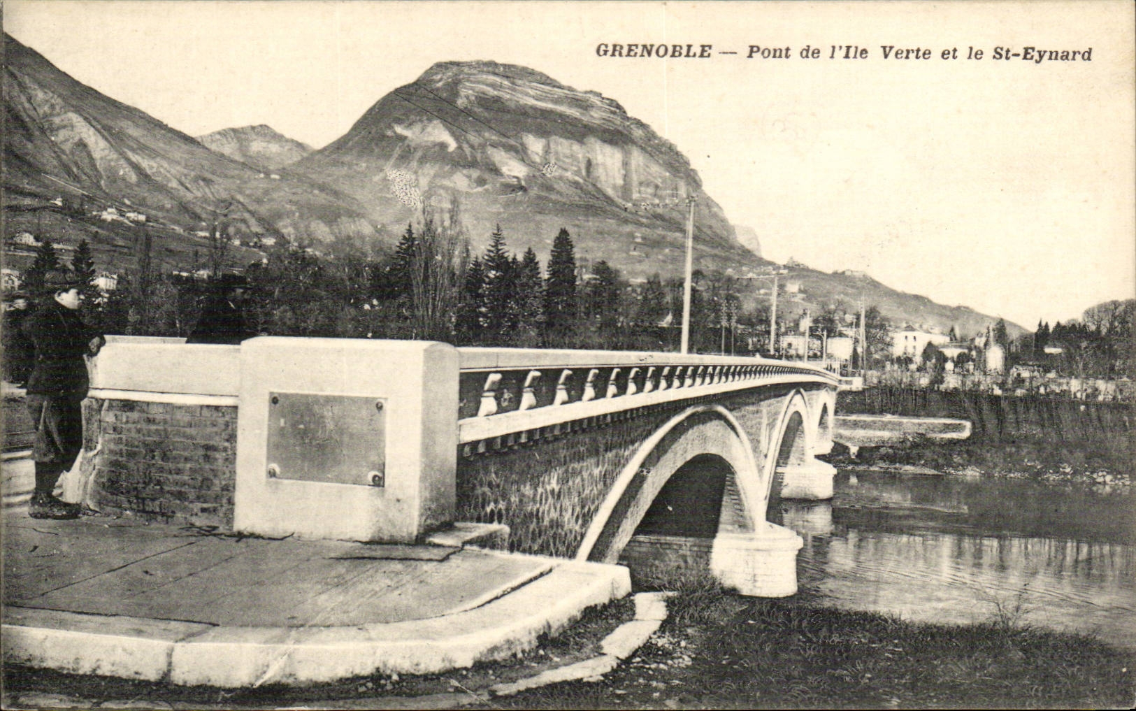 Grenoble — Pont de l'Île Verte et le St-Eynard