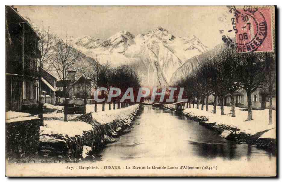 Oisans - La Rive und die Grande Lance d'Allemont (2844m) — Sammlung L. P. Grenoble, n°617