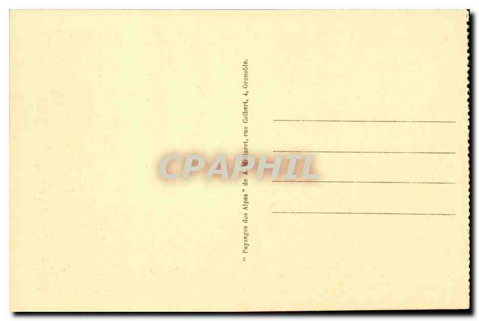 Dauphine CPA Grenoble Le teleferique de la Bastille et Sainte Marie — Rückseite