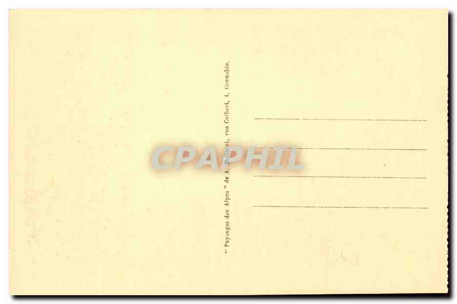 Dauphine CPA Grenoble Le teleferique de la Bastille Cours Jean Jaures Moucherotte — Rückseite