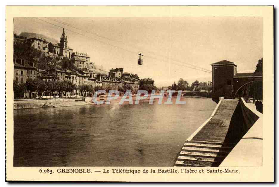 Grenoble CPA Le teleferique de la Bastille l'Isere et Sainte Marie