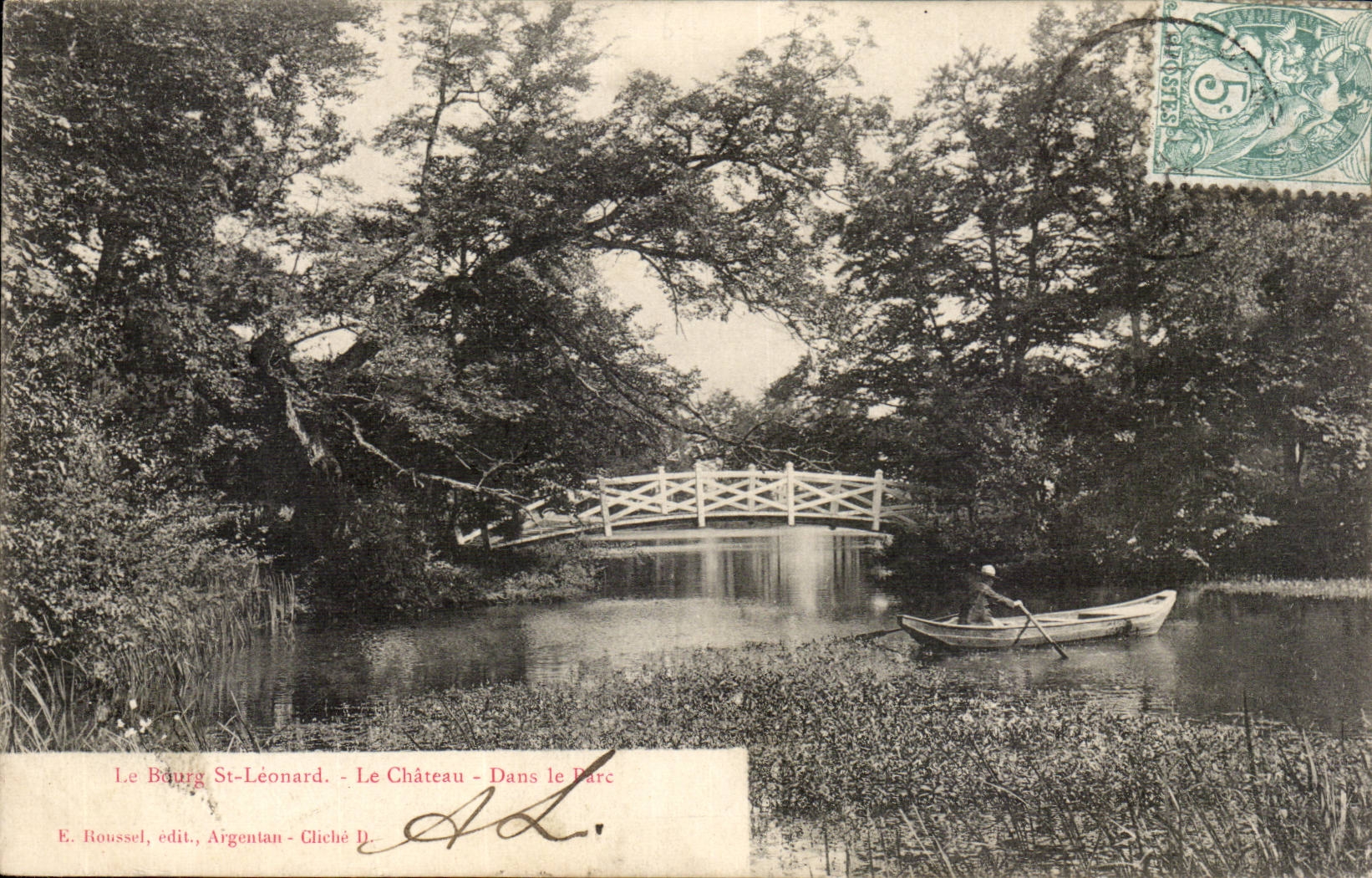 Le Bourg St-Léonard - Le Château - Dans le Parc — E. Roussel, édit., Argentan - Chiché D.