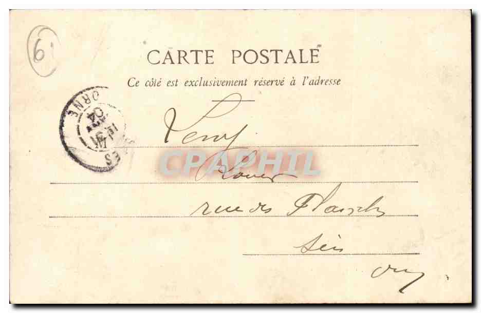 Le Bourg St-Léonard - Le Château - Dans le Parc — E. Roussel, édit., Argentan - Chiché D. — Rückseite