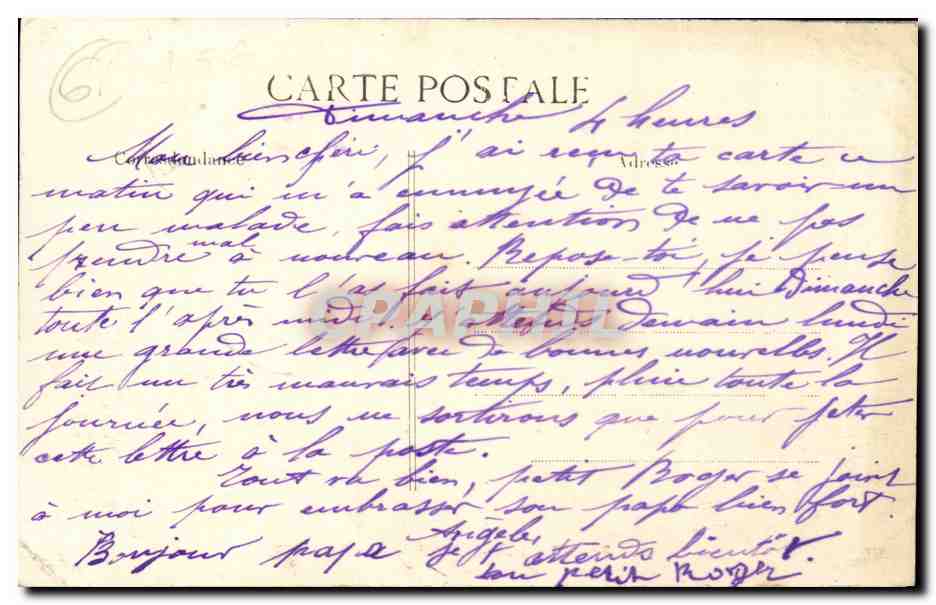 CPA Bagnoles de l'orne Les thermes — Rückseite