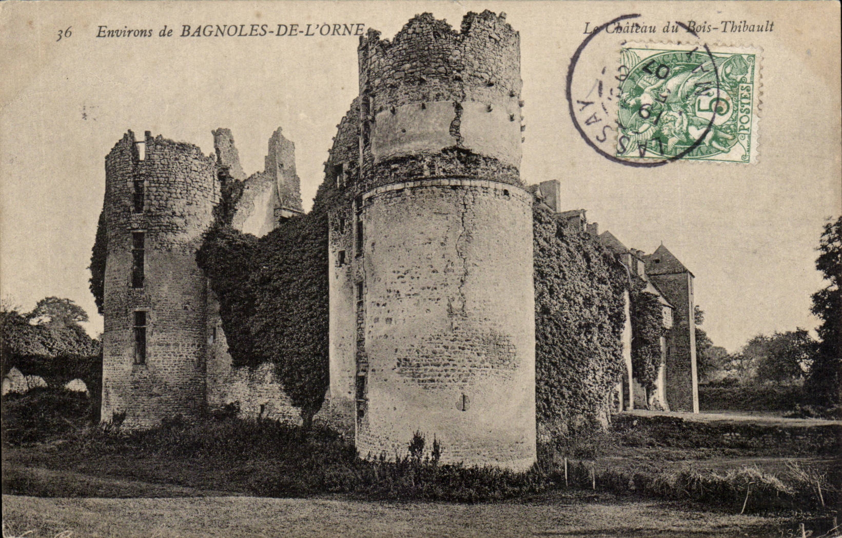 CPA Environs de Bagnoles de l'orne Le chateau de Bois Thibault