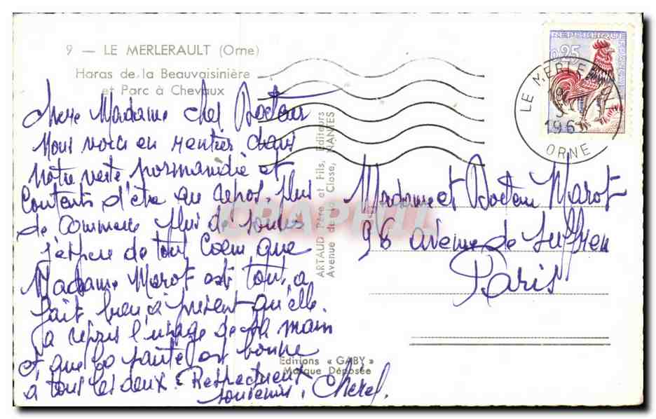 Haras de la Beauvaisinière — Le Merlerault (Orne) — Éditions Gaby — Verso