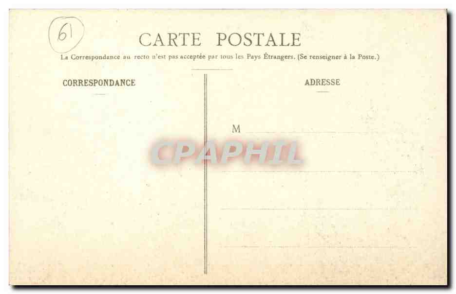 Saint Christophe le Jajolet CPA Chateau de Sassy — Rückseite