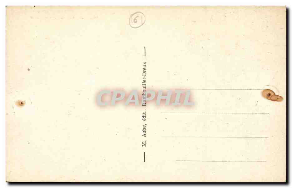 Le Pin la Garenne CPA Chateau de la Pellonniere — Rückseite
