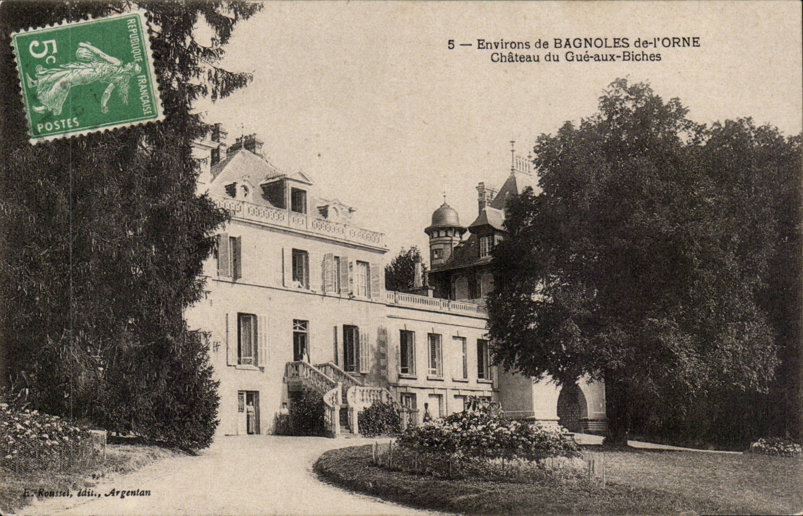 CPA Environs de Bagnoles de L'orne Chateau du Gue aux biches