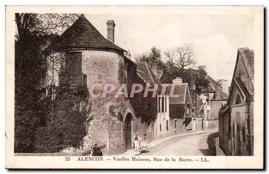 Alencon CPA Vieilles maisons Rue de la Barre