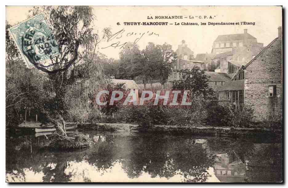 Thury Harcourt CPA Le chateau les dependances et l'etang