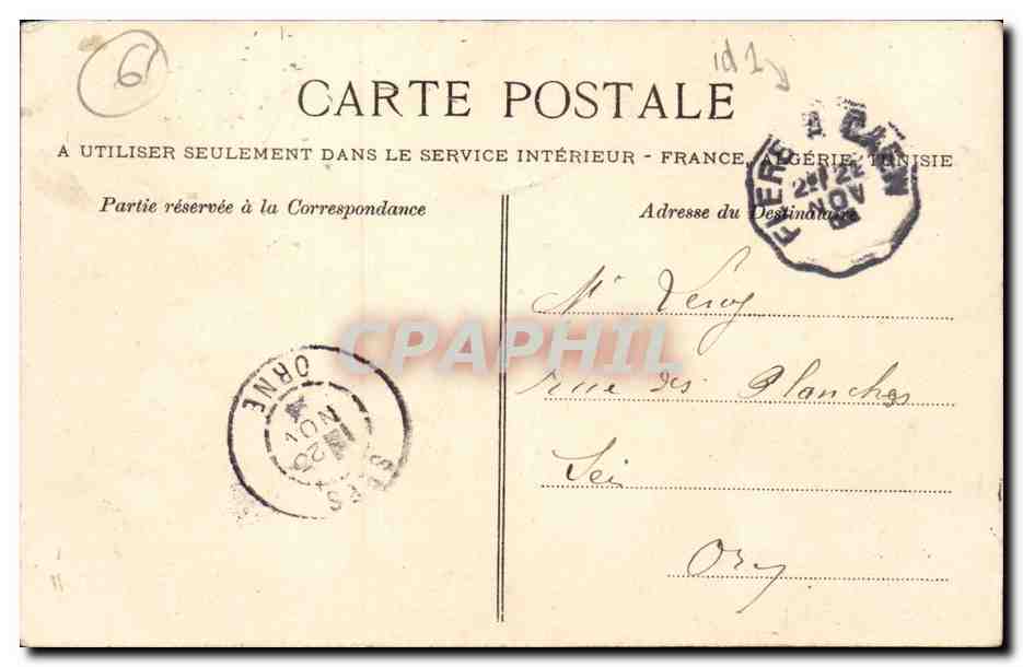 Thury Harcourt CPA Le chateau les dependances et l'etang — Rückseite