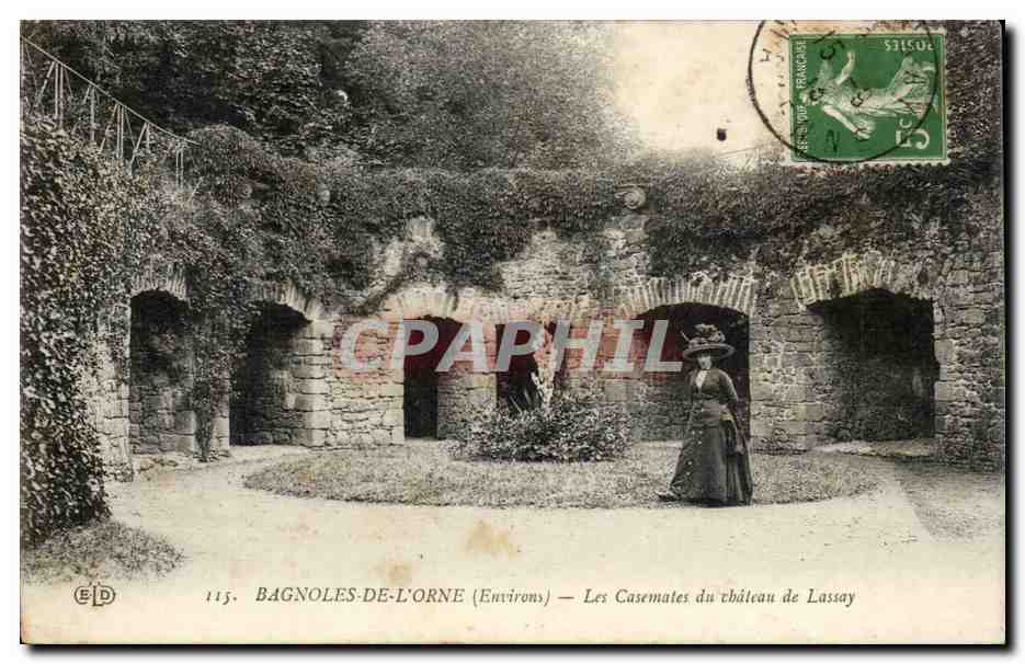 Bagnolles-de-l'Orne (Umgebung) — Die Kasematten des Schlosses Lassay — Verleger E.P. Nr. 115