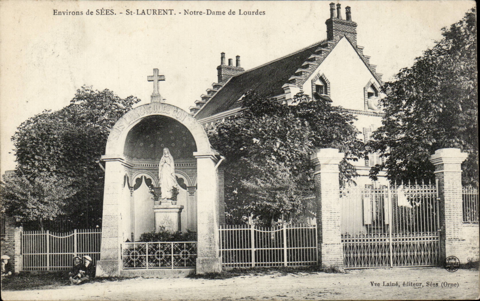 CPA Environs de Sees St laurent Notre DAme de Lourdes