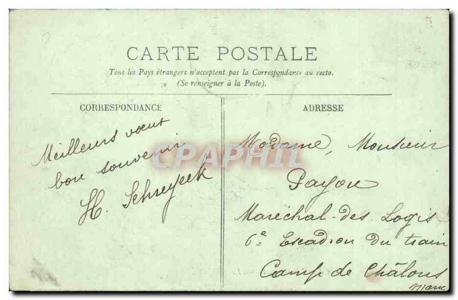 CPA Calais Bateaux dans l'avant port (bateau boat ship guerre) — Verso