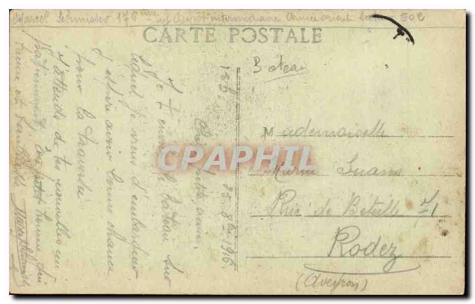 CPA Guerre navale 1914 1915 1916 SS Sant Anna Paquebot de la Cie Fabre Affecte au transport (bateau boat ship guerre) — Verso