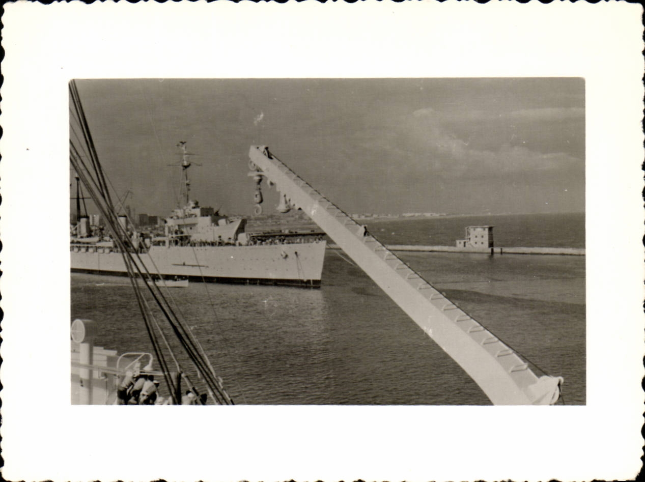 CPA CARTE PHOTO Bateau de guerre Destroyer