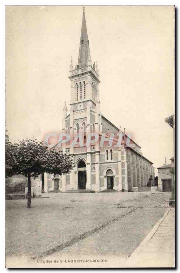 Macon - Eglise de St Laurent les Macon - CPA 