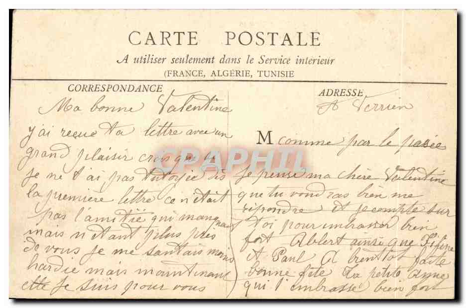 Chalon-sur-Saône — Vue prise de l'Hôpital — B. F. Chalon-sur-Saône — Rückseite