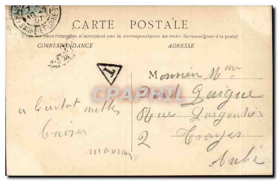 Chalon sur Saone - Port Ste Marie - Pont St Laurent - CPA  — Verso