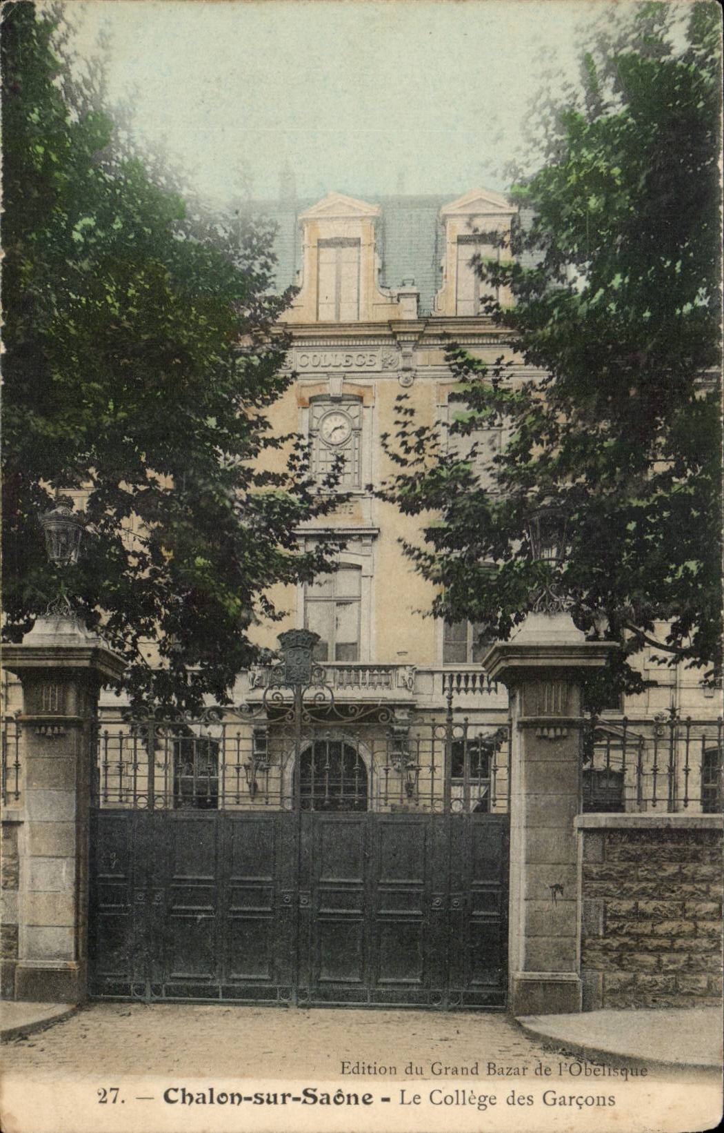 Chalon-sur-Saône — Le Collège des Garçons — Édition du Grand Bazar de POBellsique, n°27