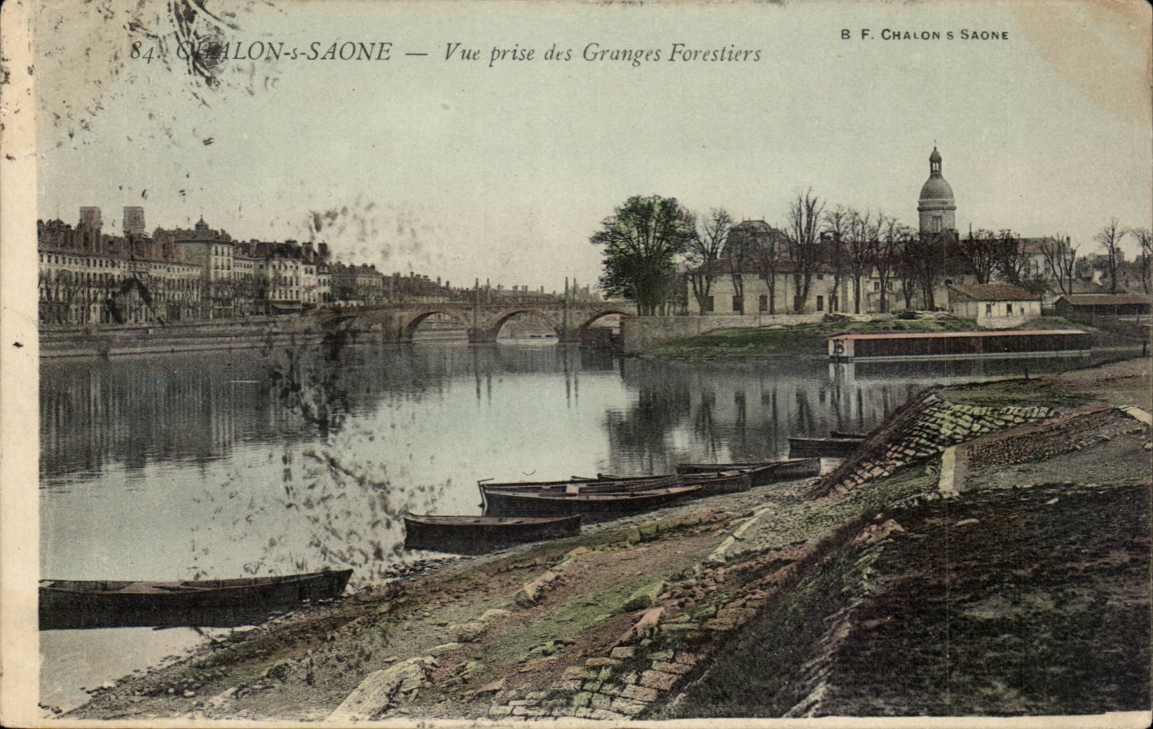 Chalon-sur-Saône — Vue prise des Granges Forestiers — B. F. Chalon s. Saône
