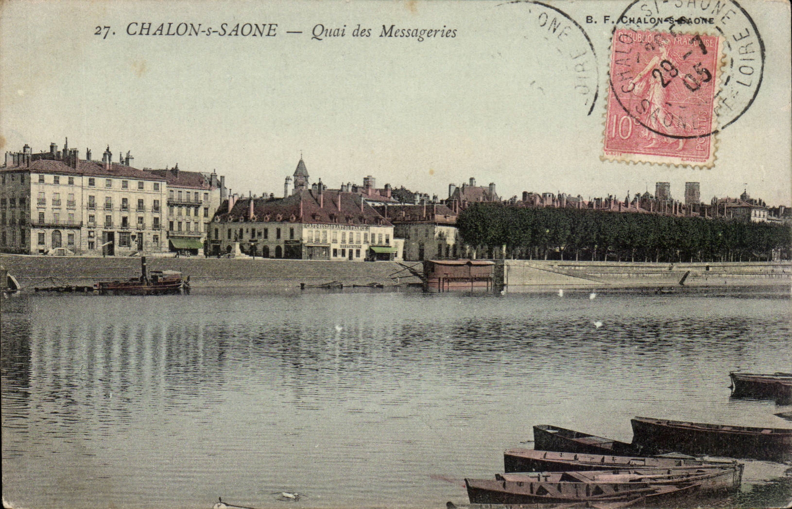 Chalon-sur-Saône — Quai des Messageries — B. F. Chalon-sur-Saône, n°27