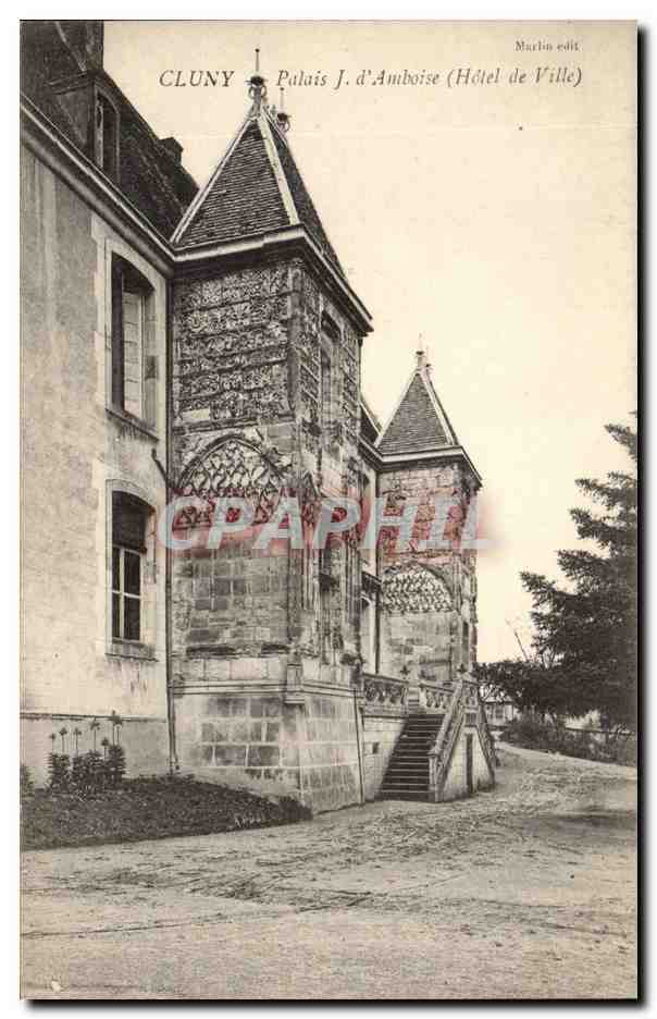 Cluny - Palais J d'Amboise - Hotel de Ville - CPA 