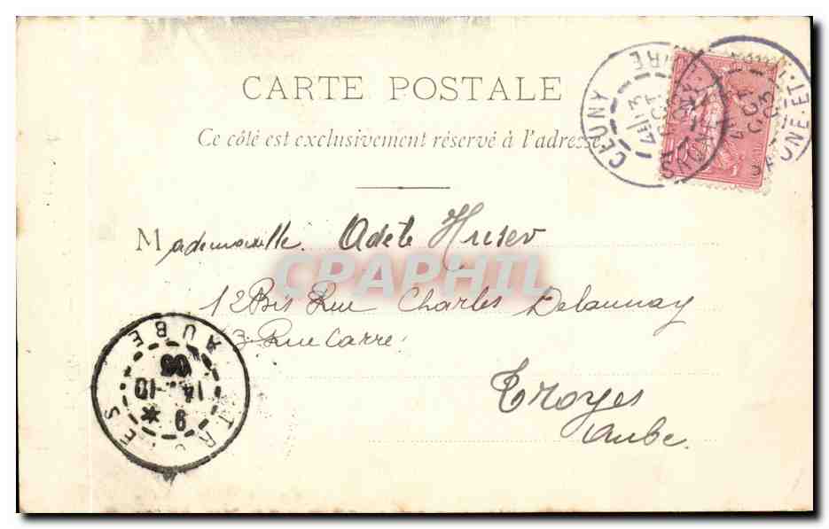 Cluny - Vue prise du Musee Ochier - CPA  — Rückseite