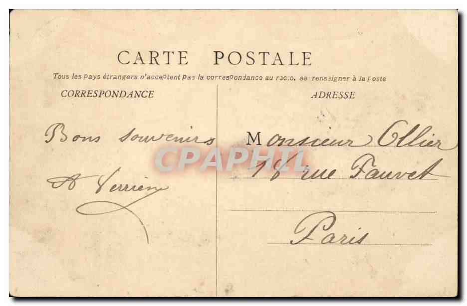 Chalon-sur-Saône — St-Cosme, les Gares — B.P. SAÔNE-ET-LOIRE — Verso