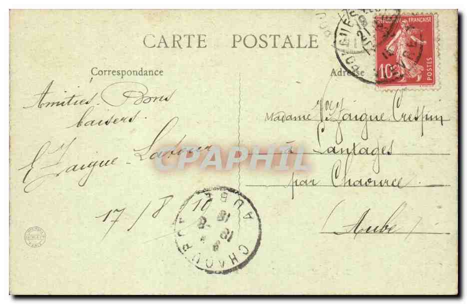 Pougues les Eaux - Allee du Casino aux Sources CPA  — Rückseite