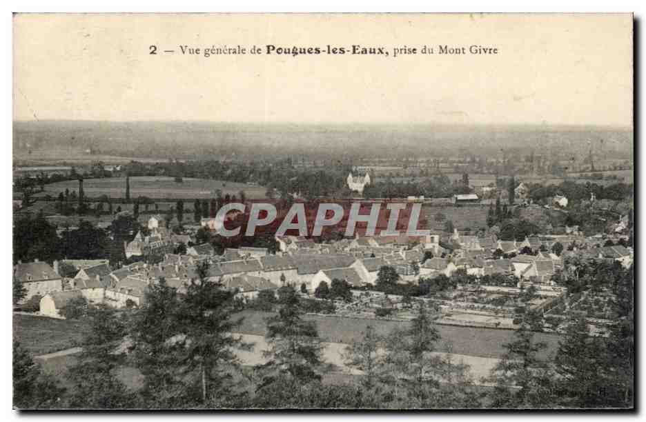 Pougues les Eaux - prise du Mont Givre CPA 