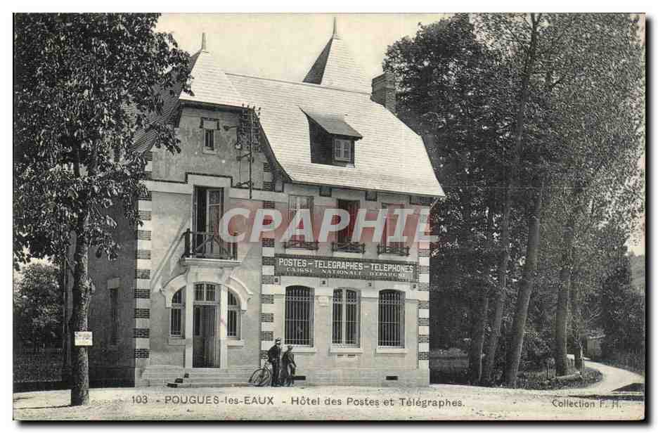 Pougues les Eaux - Hotel des Postes et Telegraphe - Velo - CPA 