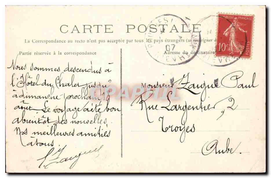 Pougues les Eaux - Les Jardin de la Montjaie - CPA  — Rückseite