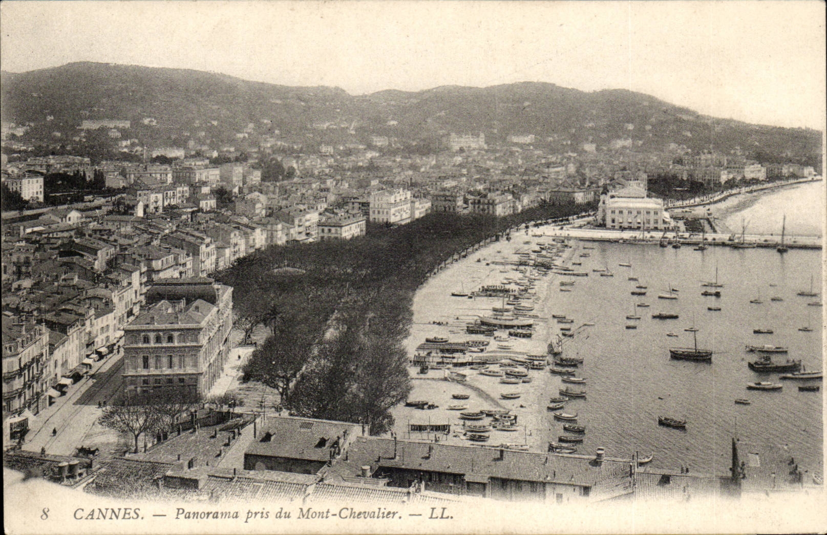 Cannes - panorama pres de Mont Chevalier - CPA 